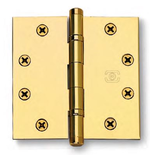 Omnia
985_400
Full Mortise Plain Bearing Hinge Square Corners w/ Button Tips 4 in. x 4 in. Sold as